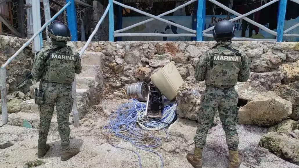 Decomisan equipo de buceo y mangueras en Champotón