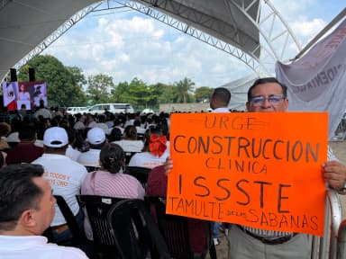 Imagen18 años pidiendo una clínica: llegan a Sheinbaum reclamos