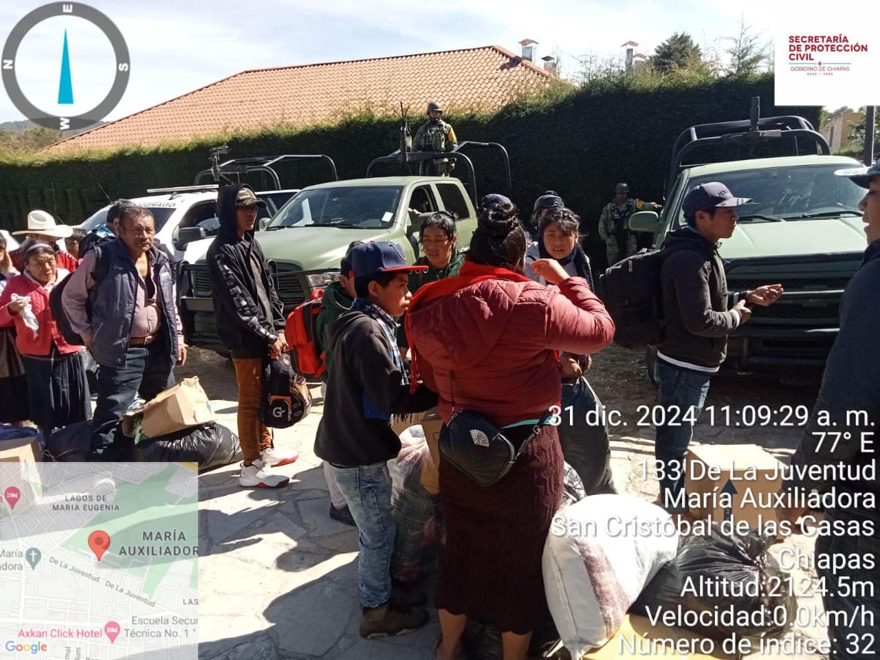 Retornan 25 familias a sus hogares en Pantelhó