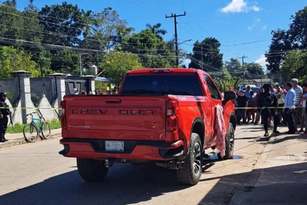 Ejecutado en Cunduacán en su vehículo