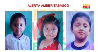 ImagenDesaparecen 3 niños en Centla; activan Alerta Amber 