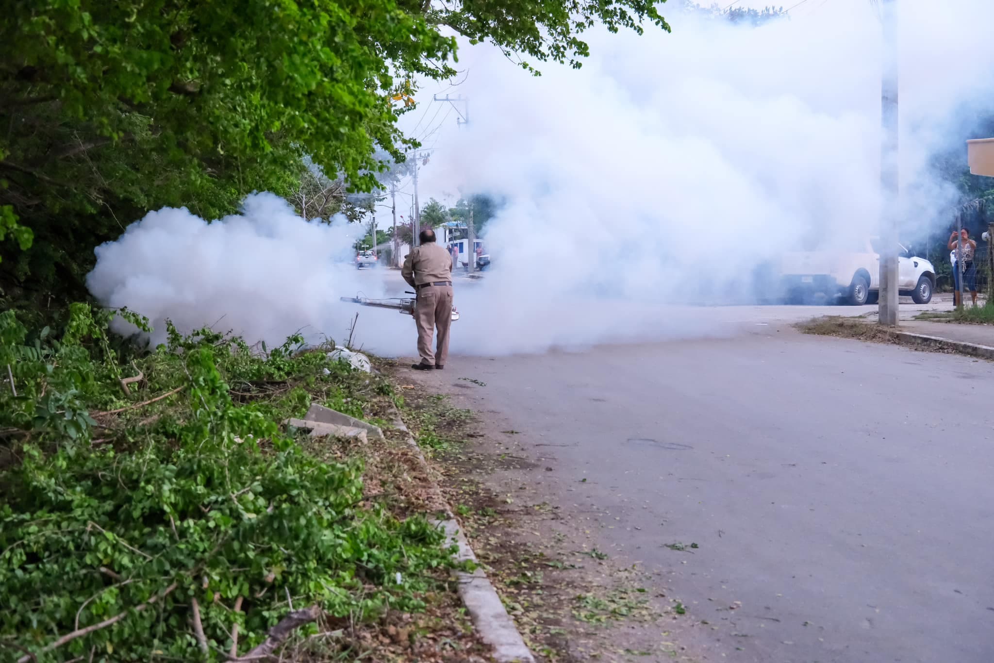Continua nebulización para evitar dengue en Chetumal 