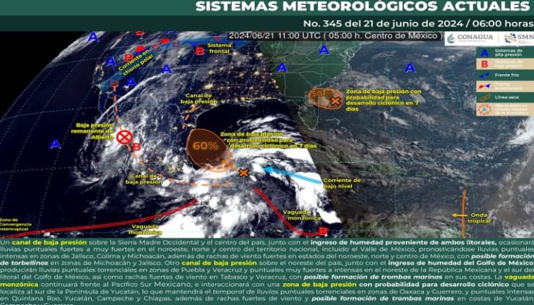 Posible desarrollo ciclónico en Chetumal