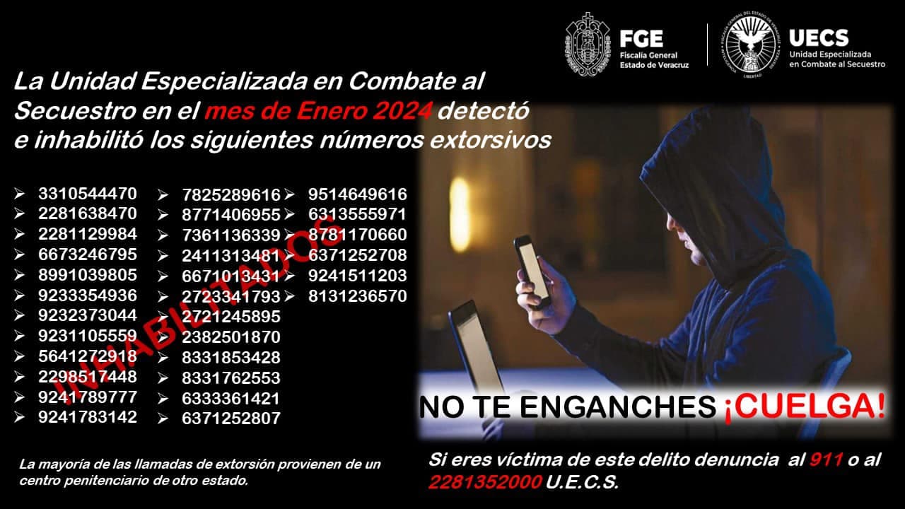 Inhabilitan líneas telefónicas de extorsión