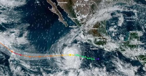 Tormenta Kristy se intensificó a huracán categoría 1