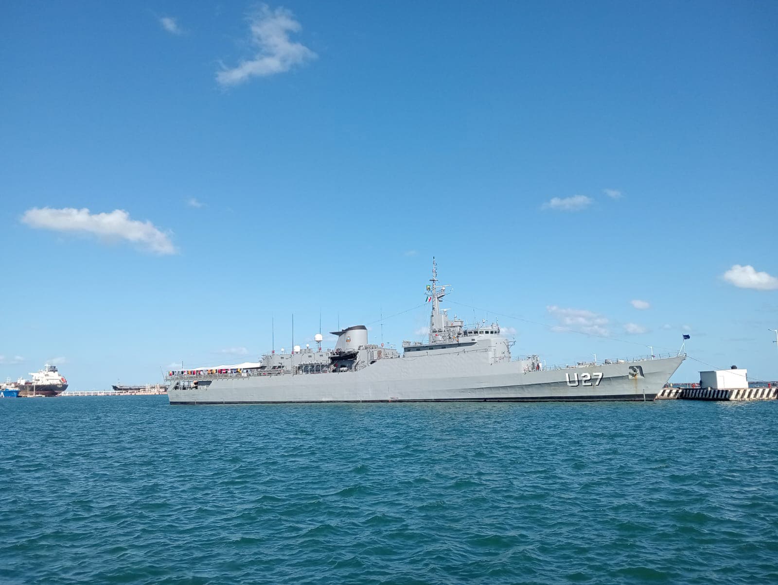 Buque Escuela de la Armada de Brasil atraca en el puerto de Veracruz 
