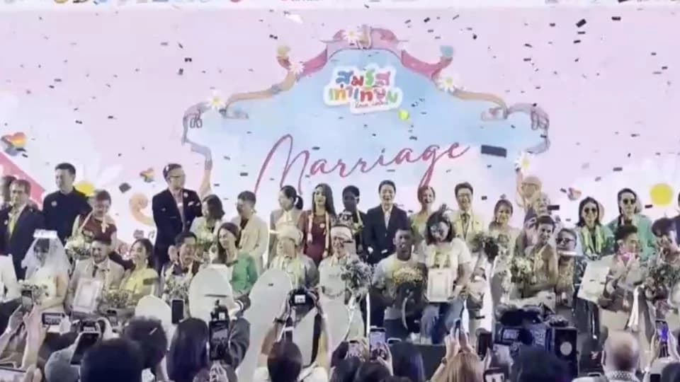 Tailandia registra casi 2 mil bodas LGBT+