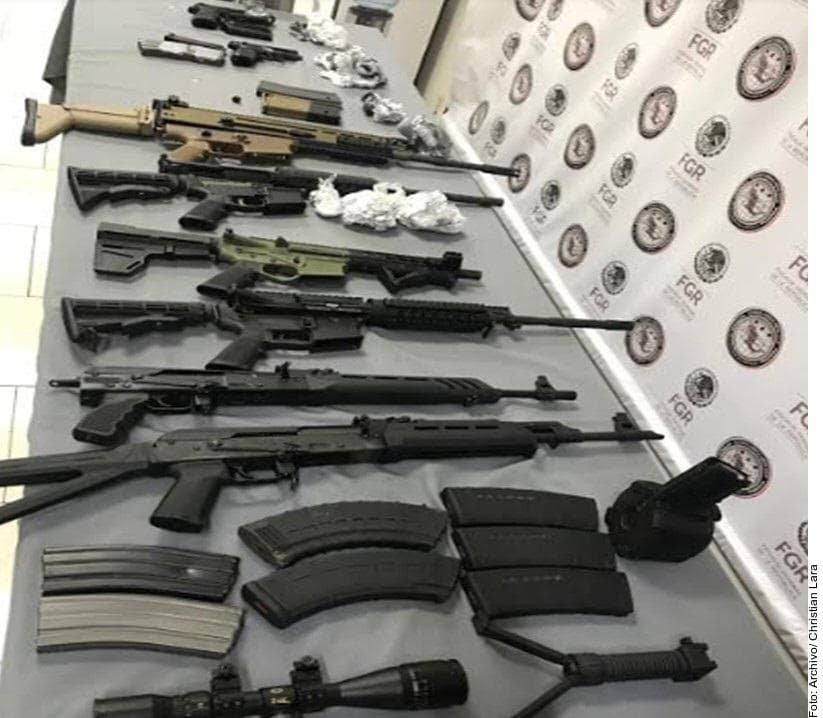 Avanza México en EU contra tráfico de armas