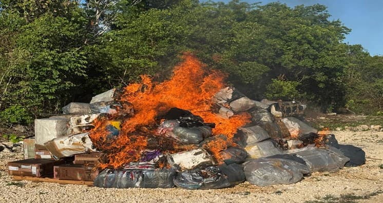 Destruyen narcóticos en Isla Mujeres