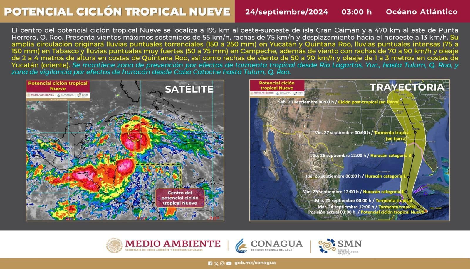 Quintana Roo sigue en alerta azul 