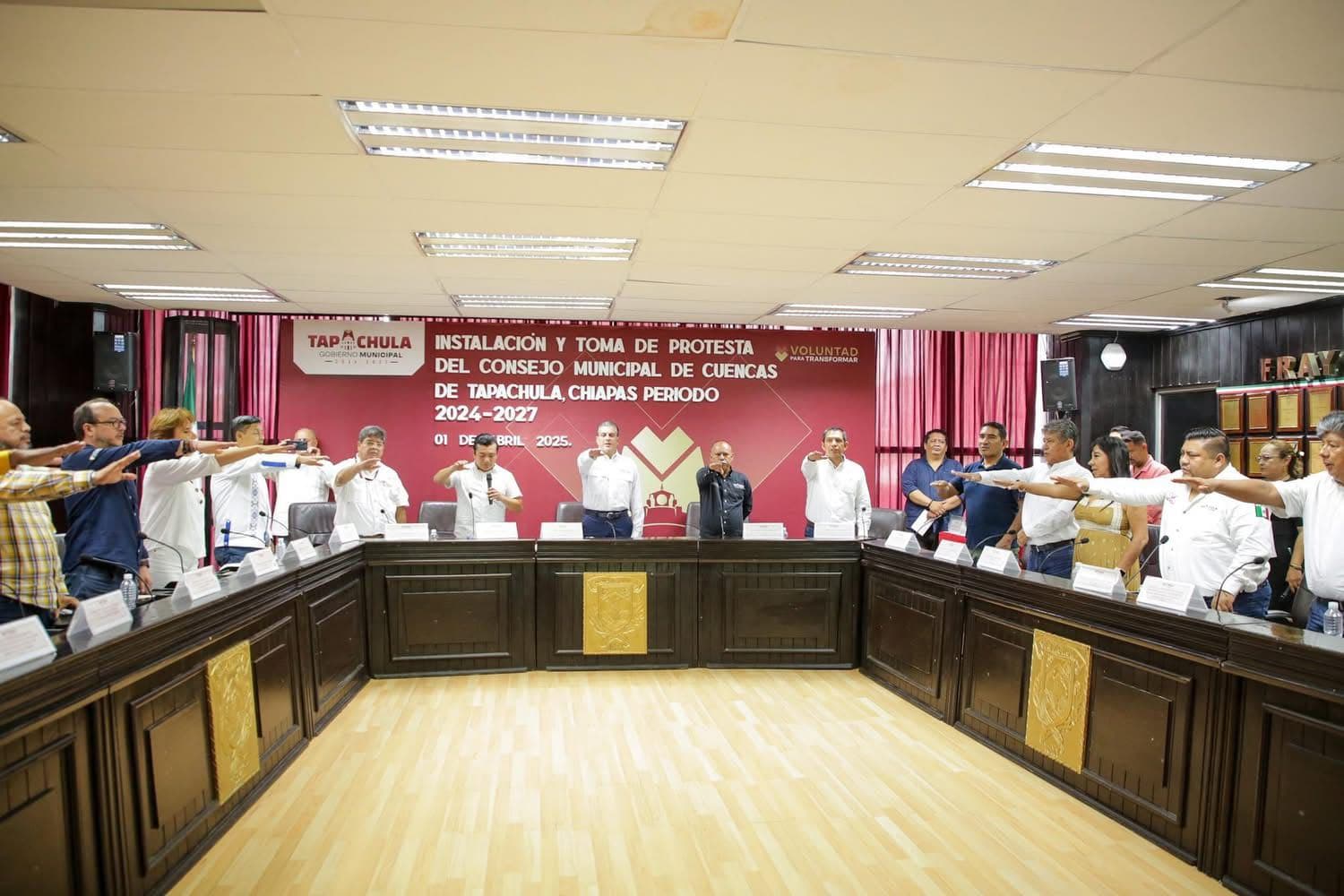 Instalan Consejo Municipal de Cuencas de Tapachula 2024-2027