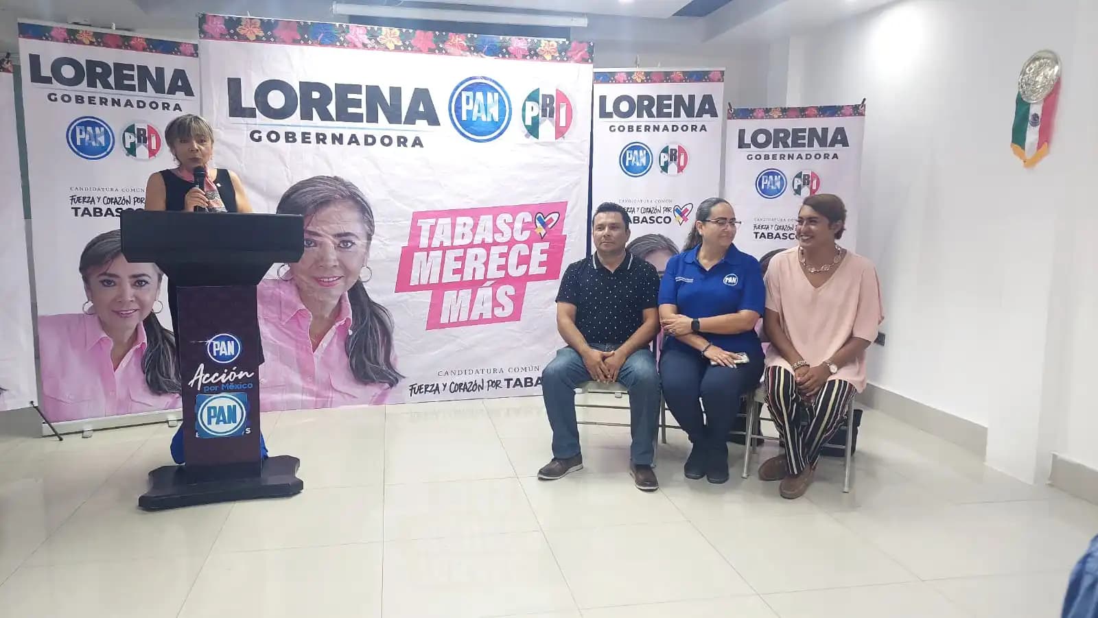 Afirma Lorena Beaurregard que no pedirá seguridad