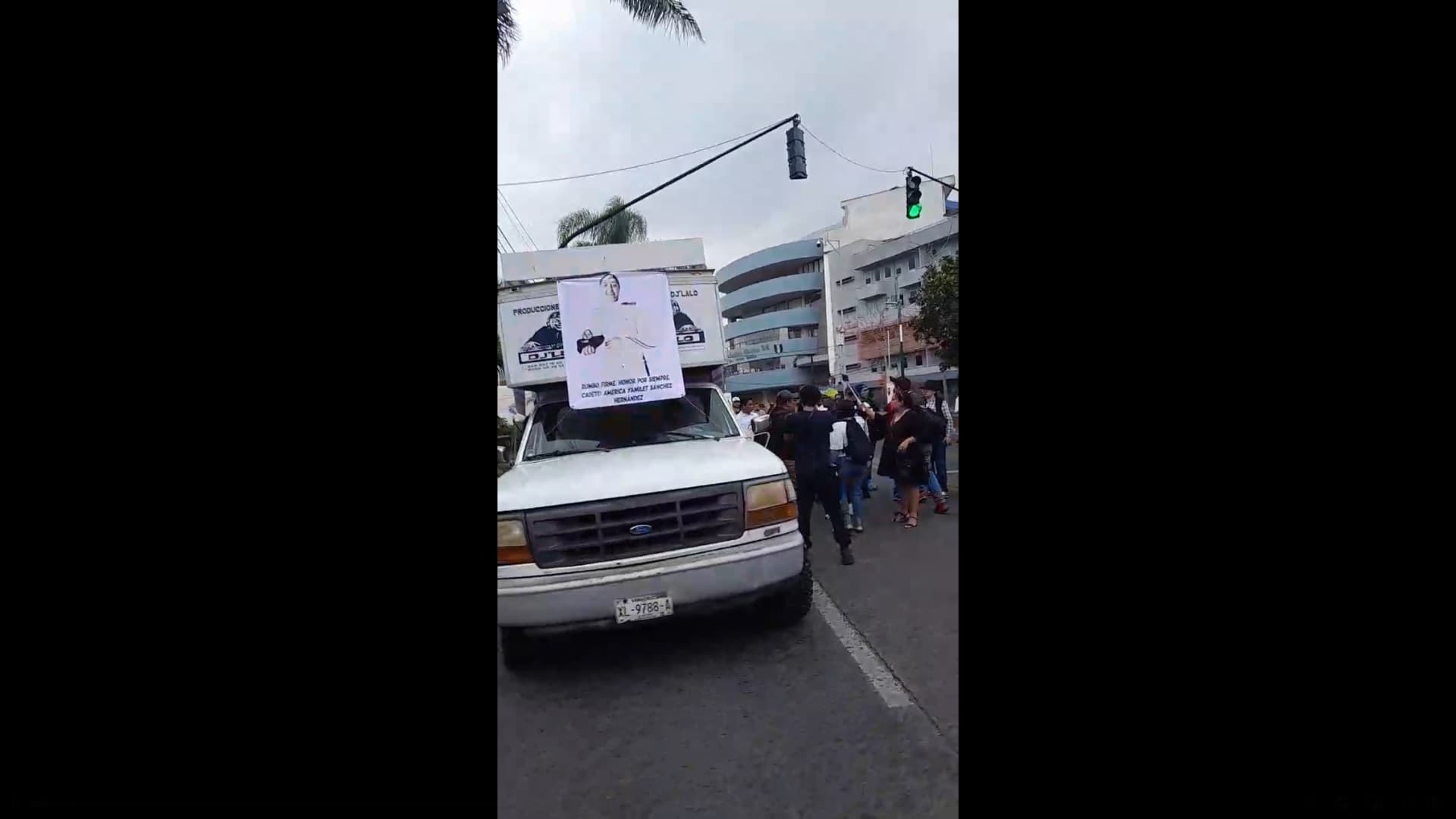 Marchan para exigir justicia en memoria de América Yamilet Sánchez en Xalapa