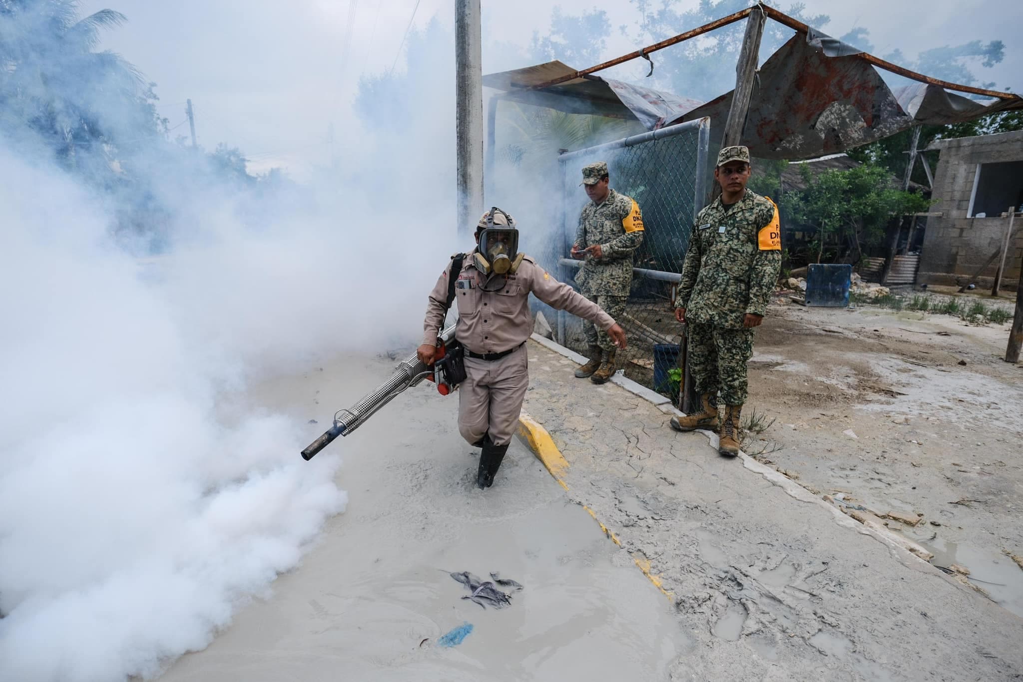 Operativo contra el dengue en Felipe Carrillo Puerto 