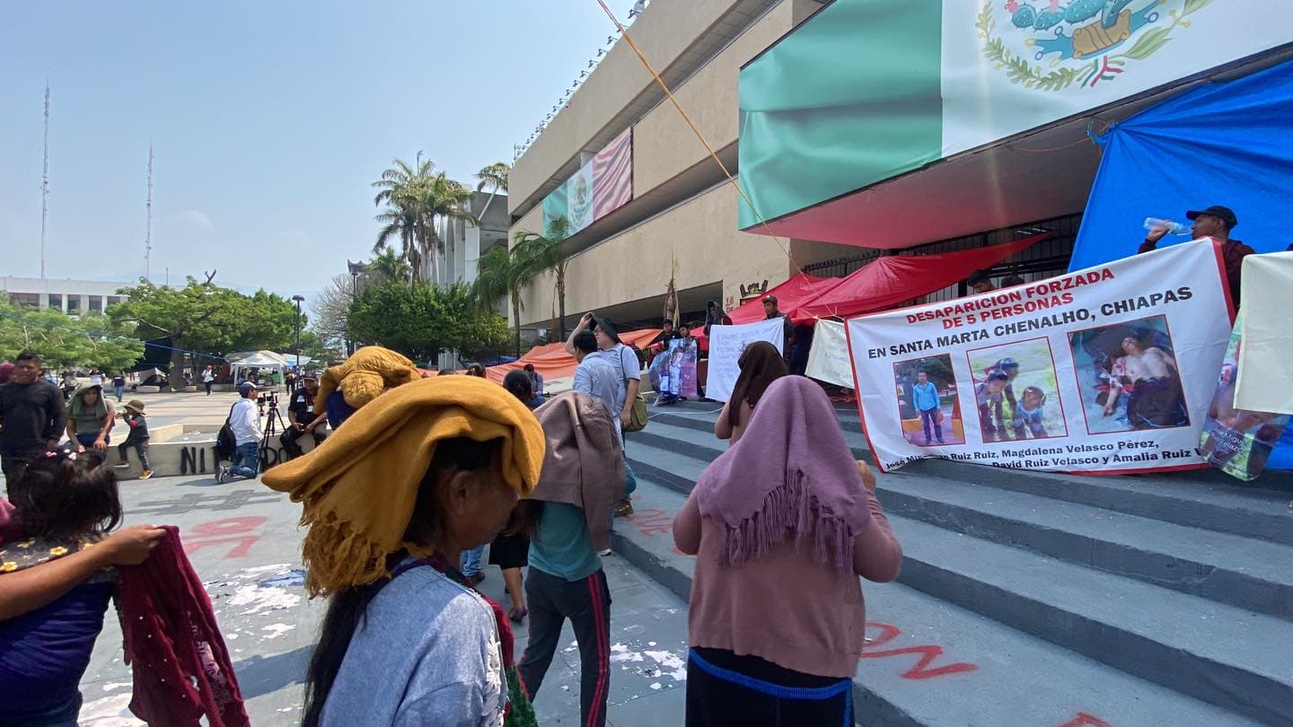Cumplen dos años familias desplazadas de Chenalhó 