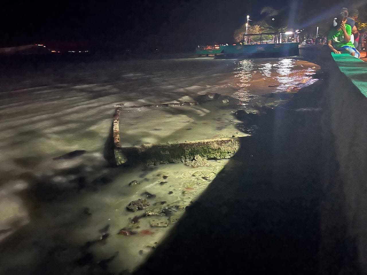 Se aleja el mar en Ciudad del Carmen