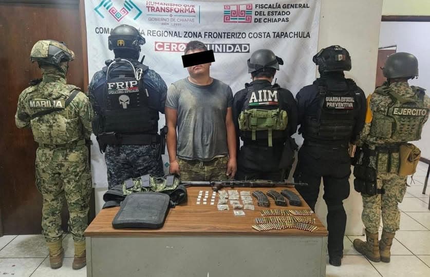 Detienen a presunto asesino de custodio penitenciario en Tapachula