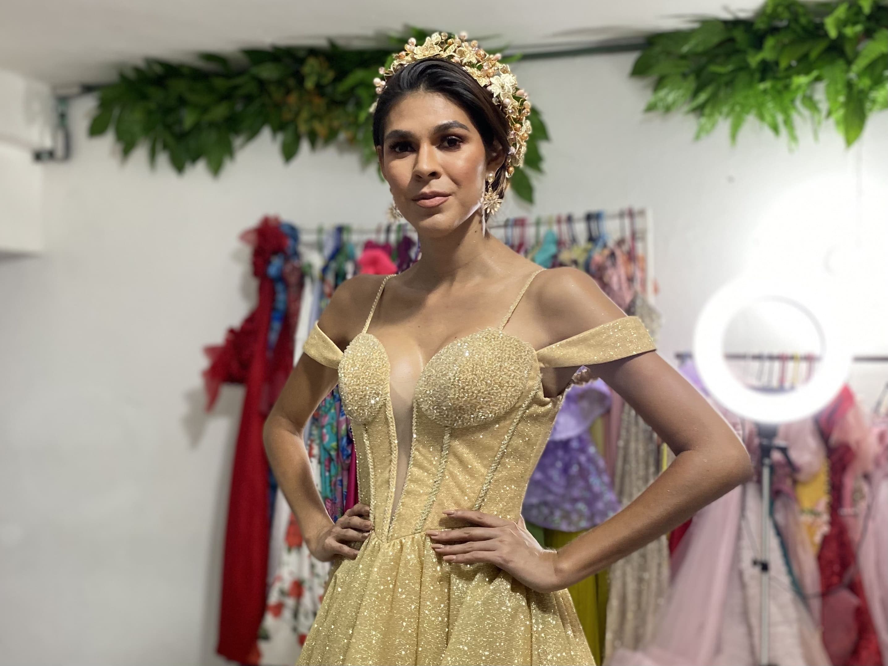 Este vestido usará la Miss Trans Tabasco en la final
