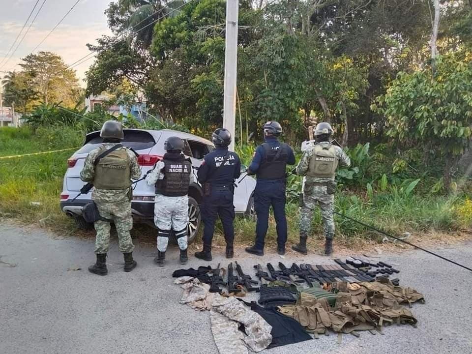 Balacera en Comalcalco 