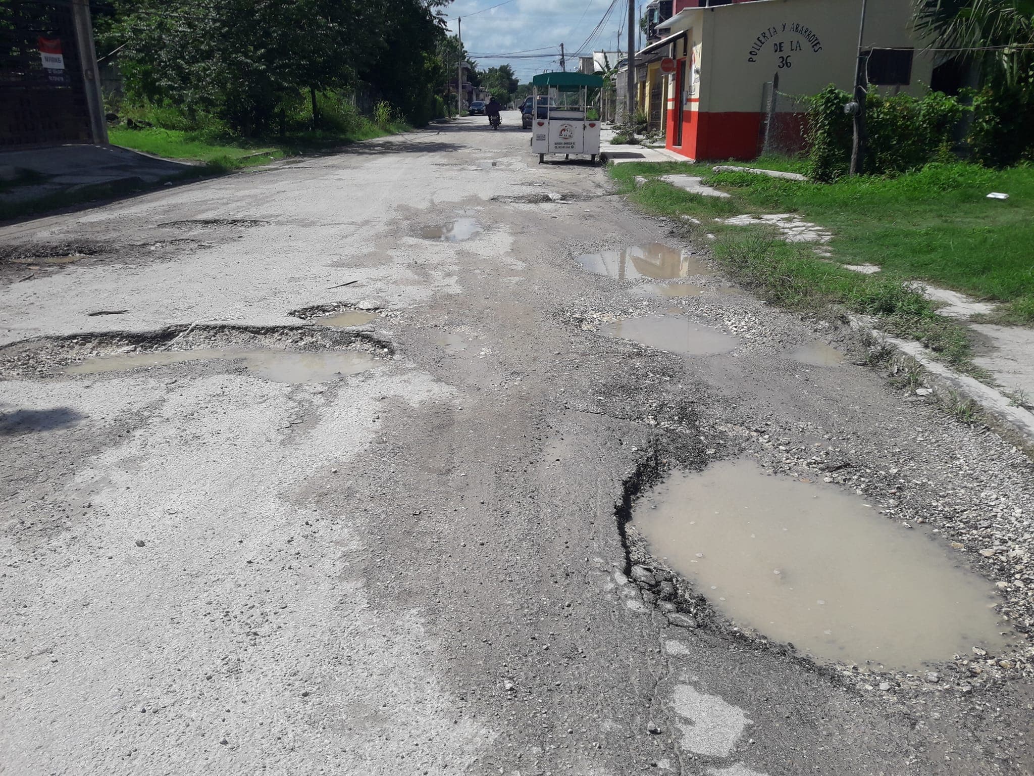 Piden al gobierno de Escárcega, reparación de vialidades 