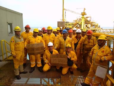 ImagenSin alimentos en plataforma petrolera en la sonda de Campeche