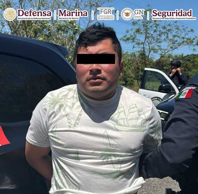 Detienen fuerzas federales a “El Guasón”, líder de células delictivas en Tabasco