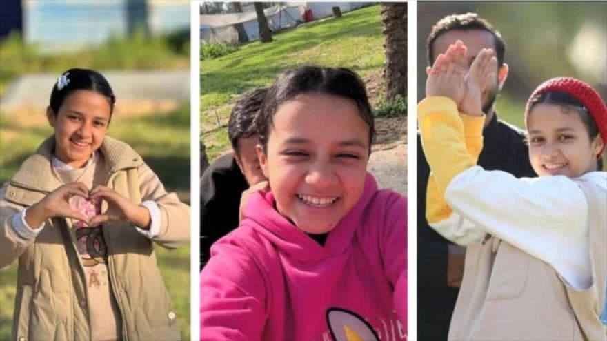 Asesina ejército israelí a niña influencer gazatí de 11 años