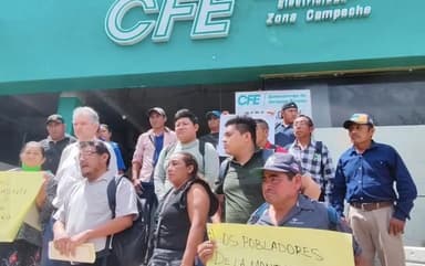ImagenCon manifestación pobladores de Hopelchén logran acuerdo con CFE