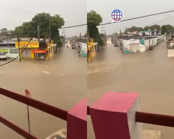 Intensas lluvias dejan inundadas colonias en Campeche