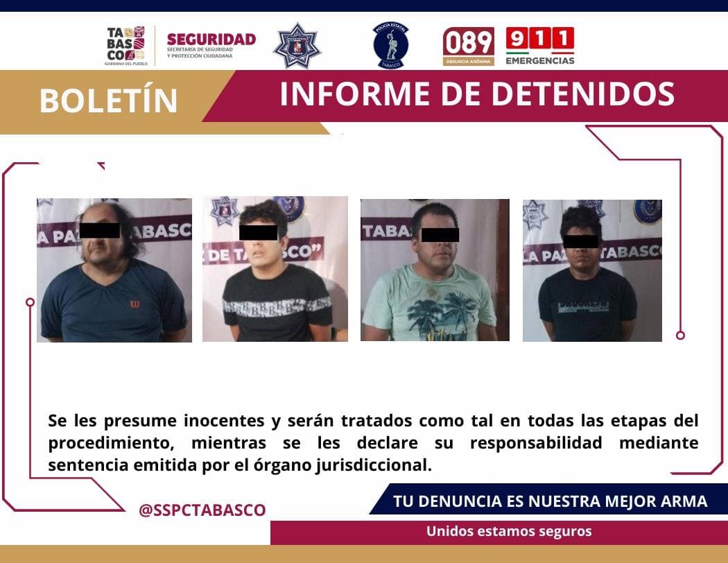 Detienen a cuatro delincuentes en Cd. Industrial