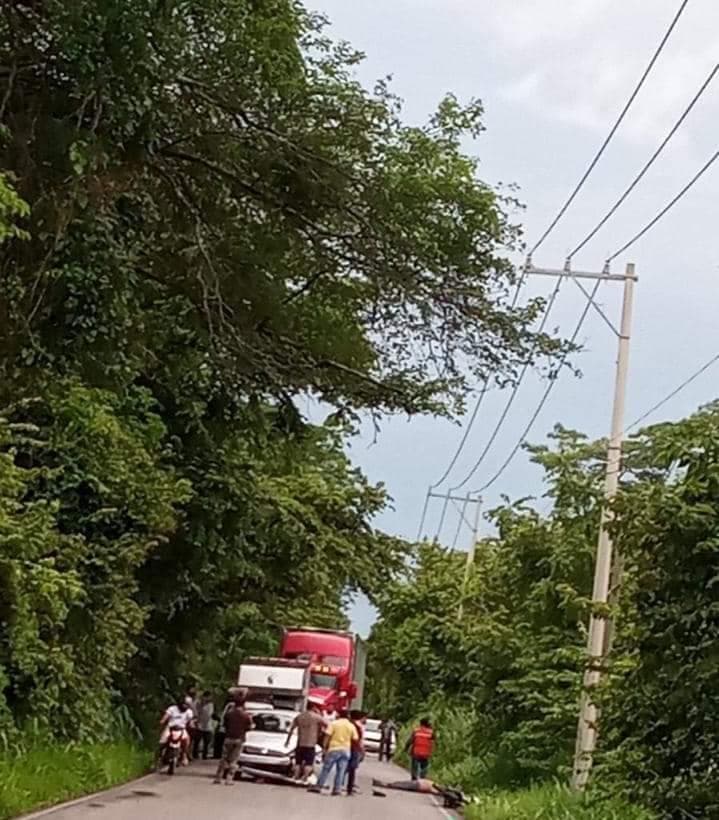 Accidente en carretera Chichonal-Jalapa