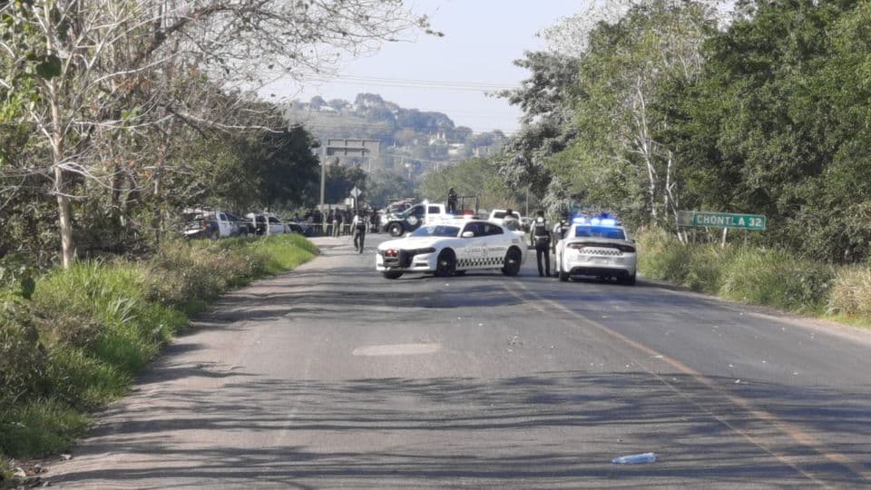 Intenso enfrentamiento en Naranjos Veracruz