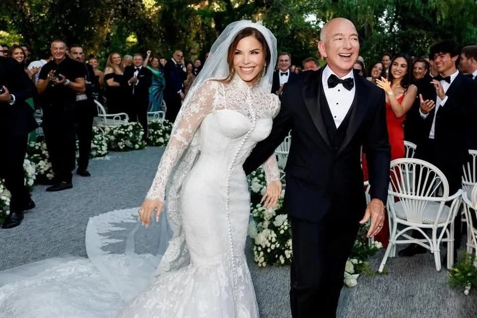 Bezos y Lauren consuman boda del año