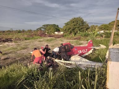 ImagenSe desploma avioneta fumigadora en Cunduacán