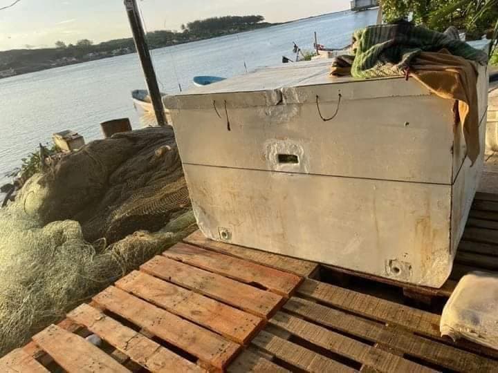 Hallan nevera de los pescadores tabasqueños desaparecidos en Veracruz 