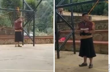 ImagenAtan y visten de mujer a Edil en Chiapas por incumplir obra 