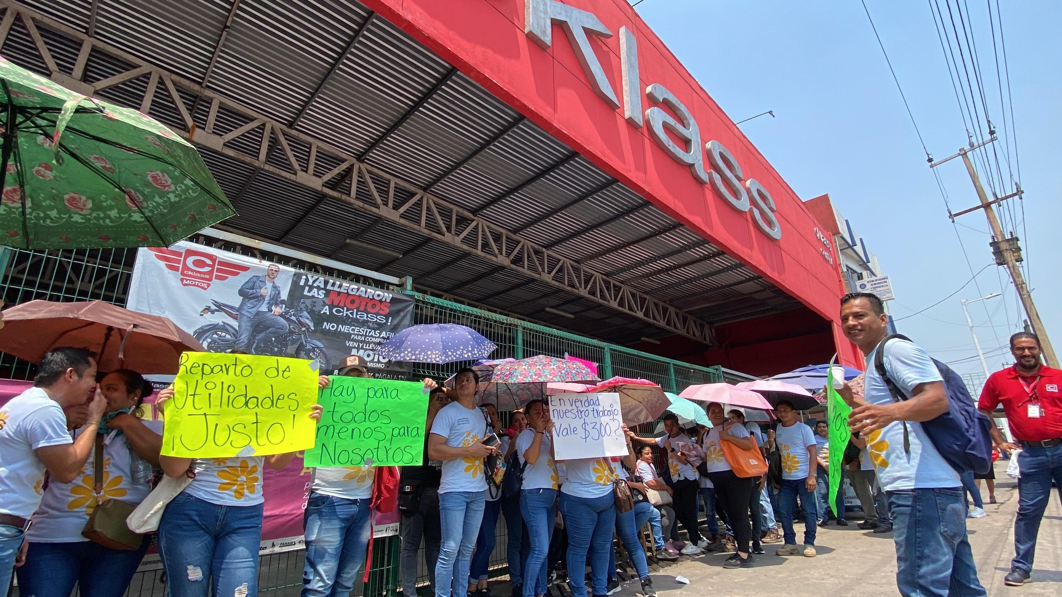 Paralizan operaciones de CKlass en reclamo de utilidades justas 