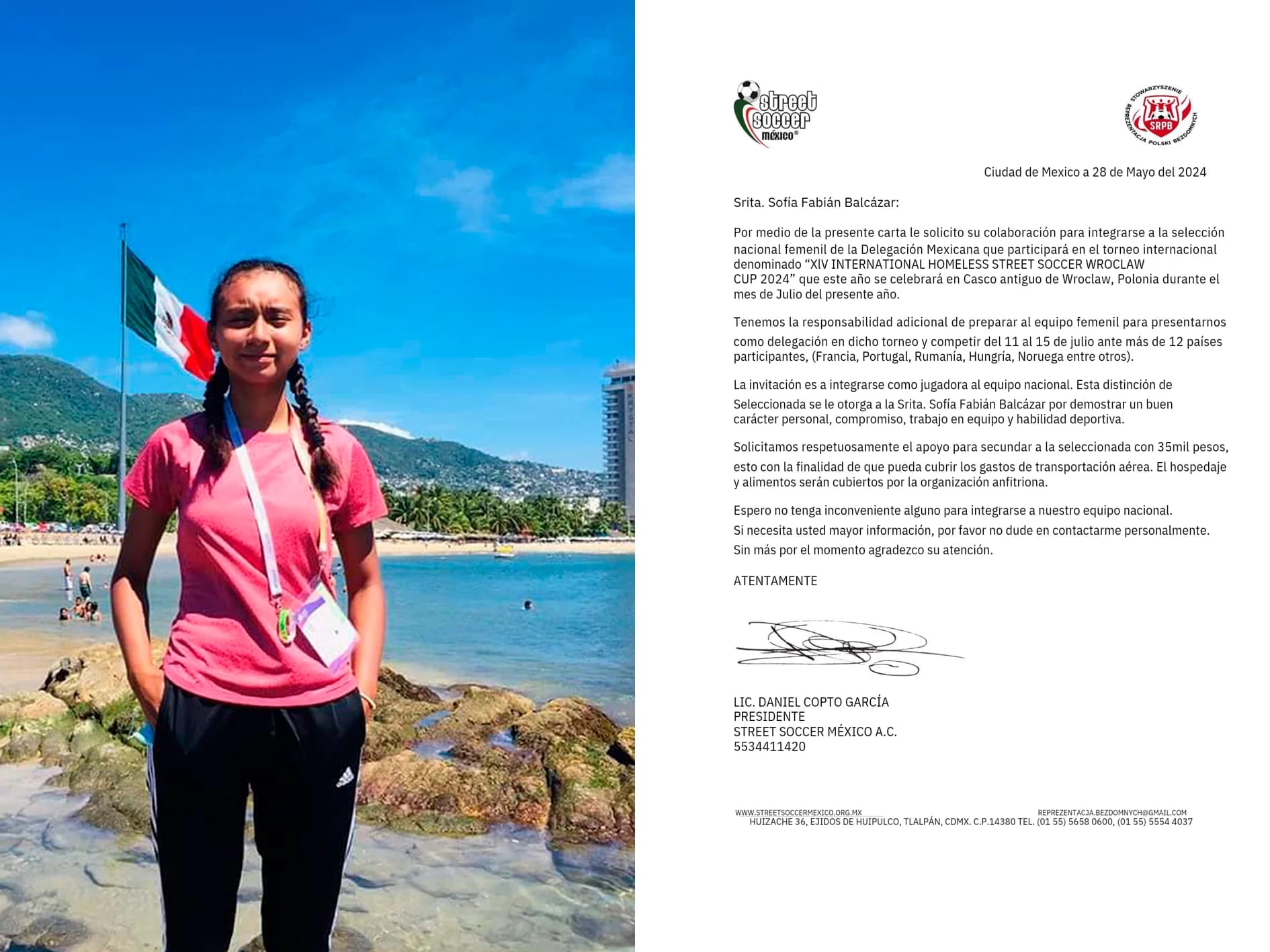 Deportista tabasqueña pide apoyo para torneo internacional