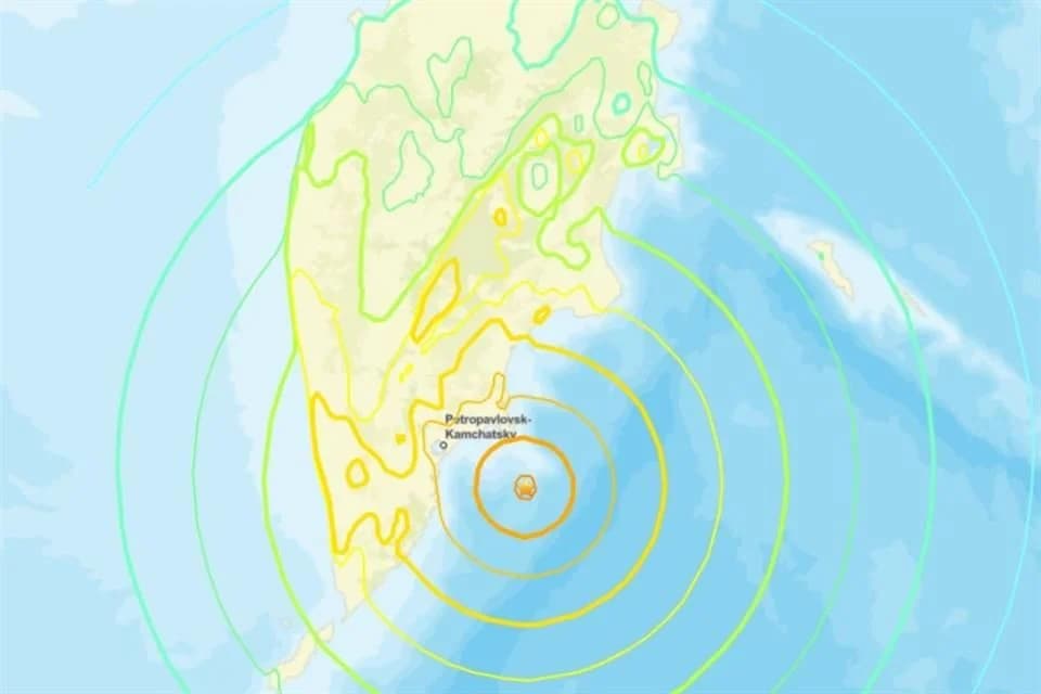 Sismo de magnitud 8.7 sacude a Rusia y emiten alerta de tsunami