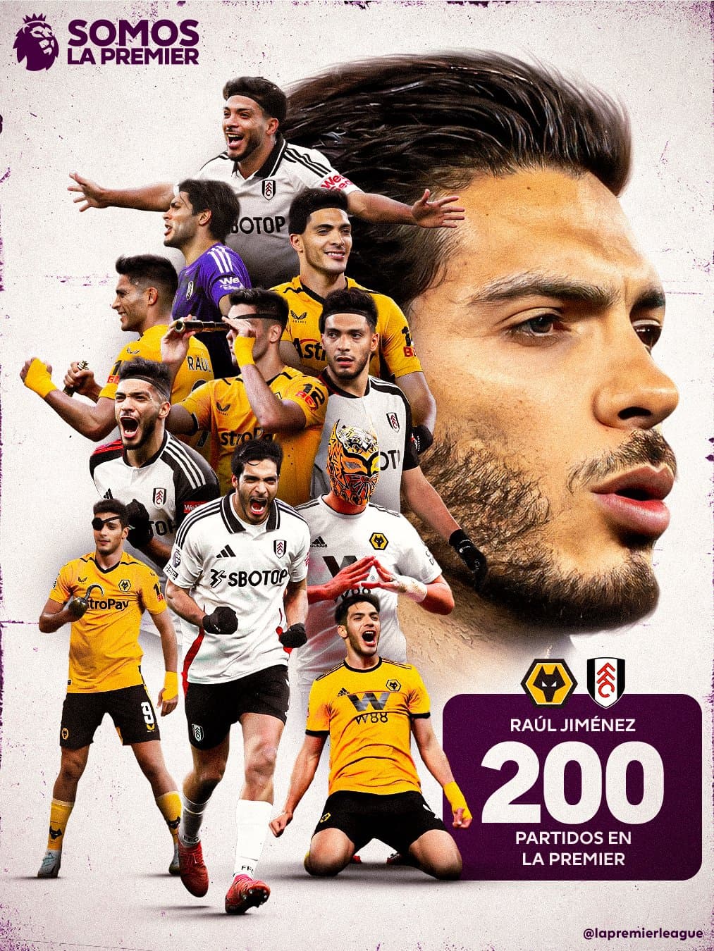 Alcanza 200 partidos en Premier League Raúl Jiménez 