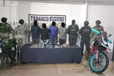 ImagenDetienen fuerzas federales a ocho en Centro y Comalcalco 
