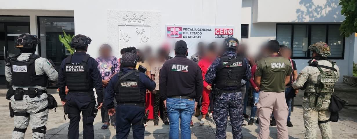 Rescatan a 23 migrantes en hotel de Tuxtla Chico