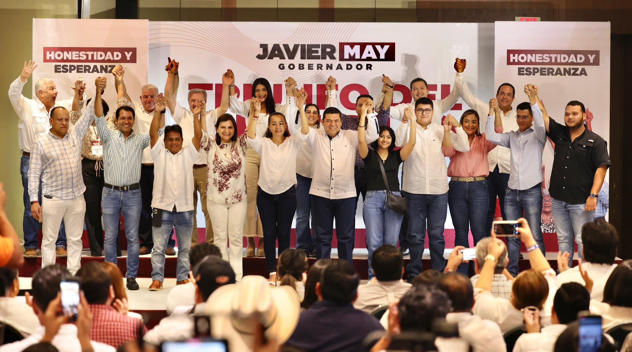 Afirma Javier May triunfo irreversible y carro completo en Tabasco