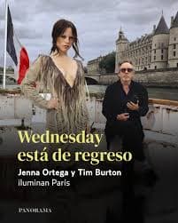 Tim Burton y Jenna Ortega más góticos que nunca para serie "Wednesday"