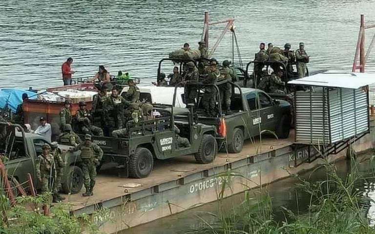 Arriban 600 elementos del Ejército Mexicano a frontera sur 