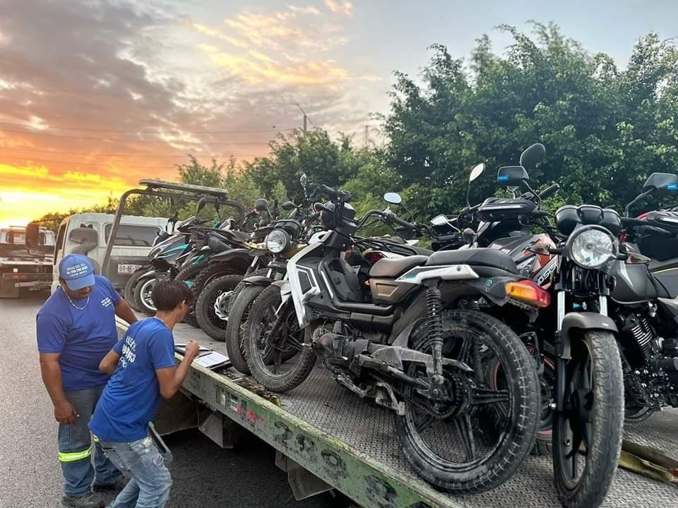 Al corralón, 500 motocicletas en Cancún