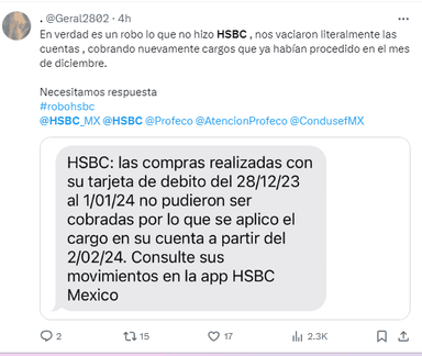 ImagenTruenan cuentahabientes contra HSBC