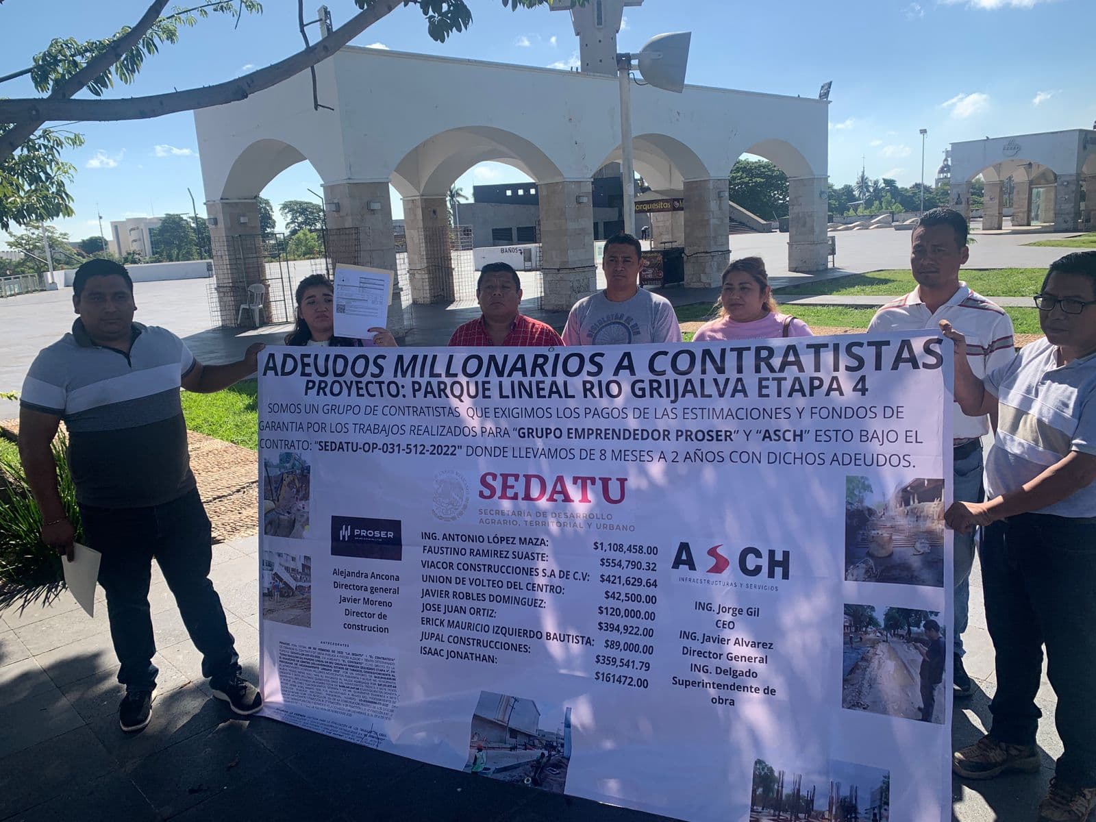 Constructoras del malecón exigen pagos a Sedatu