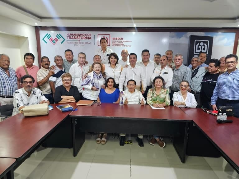 Ofrece Chiapas mesas de trabajo a jubilados del estado 