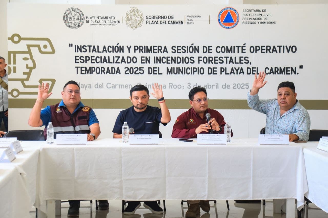 Se prepara Playa del Carmen por incendios forestales 